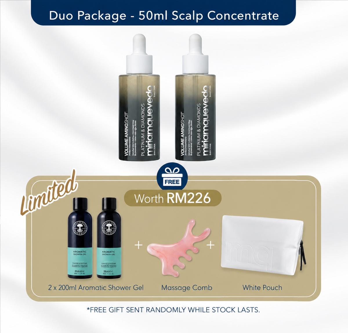 P&D Volume AminoShot 50ml x2 (Free: Aromatic Shower Gel 200ml x2)
