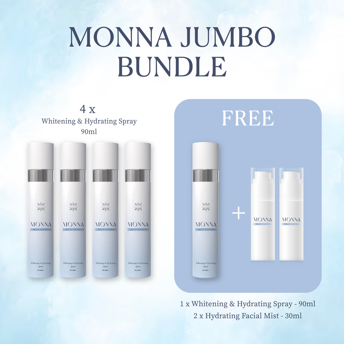 MONNA JUMBO BUNDLE 90ml*4