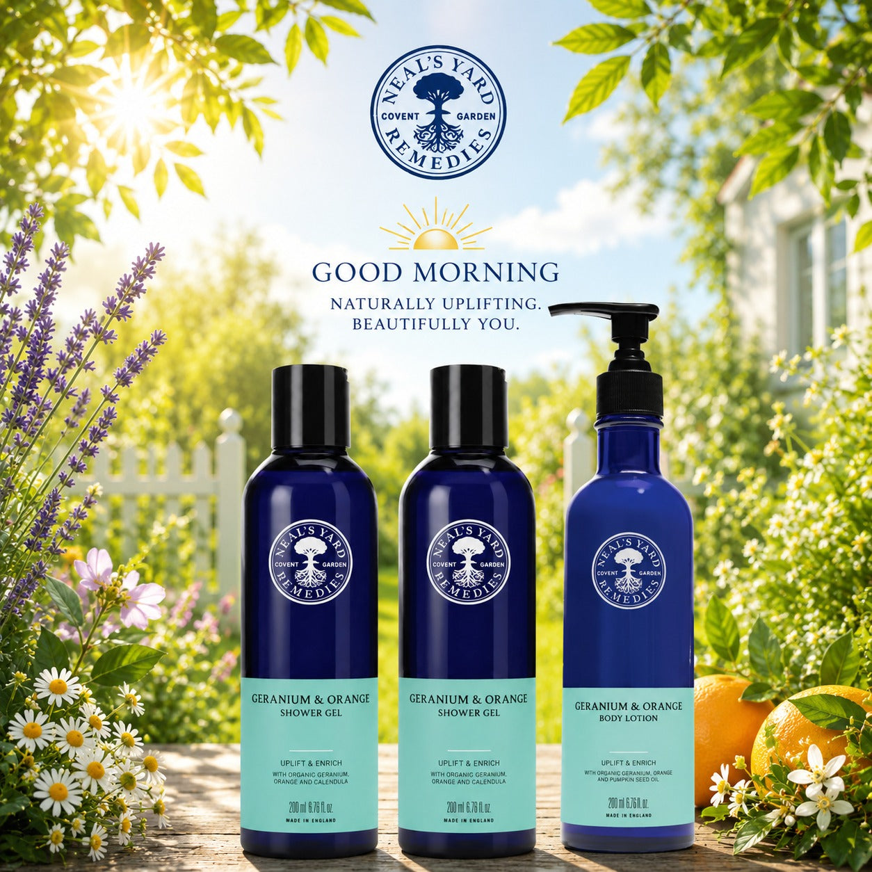 Geranium & Orange Morning Wellness Collection
