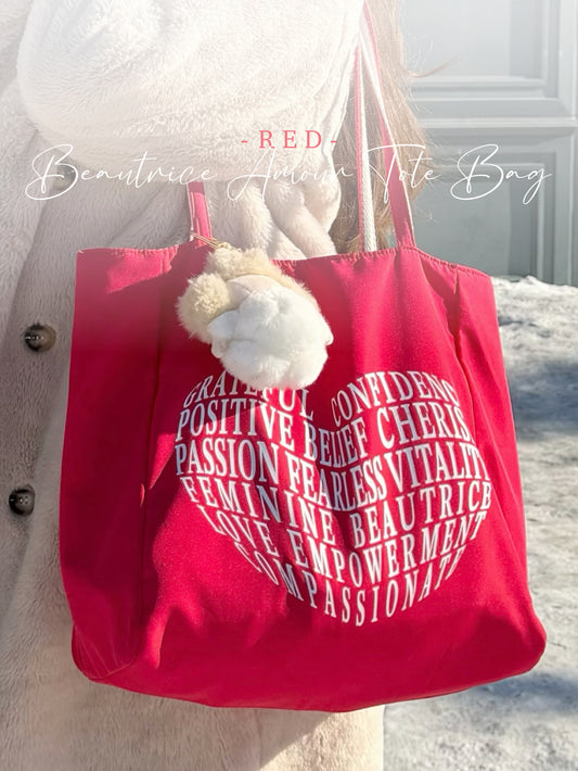 NOT FOR SALE : Beautrice Amour Tote Bag (Red) — Beautrice Points Exclusive 1800 points