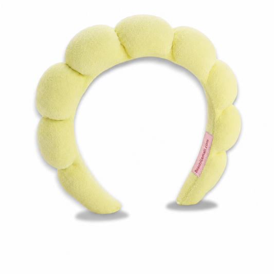 NOT FOR SALE : Fluffy Cloud Headband (Yellow) — Beautrice Points Exclusive 450 points