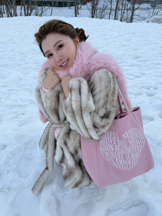 NOT FOR SALE : Beautrice Amour Tote Bag (Soft Pink) — Beautrice Points Exclusive 2100 points
