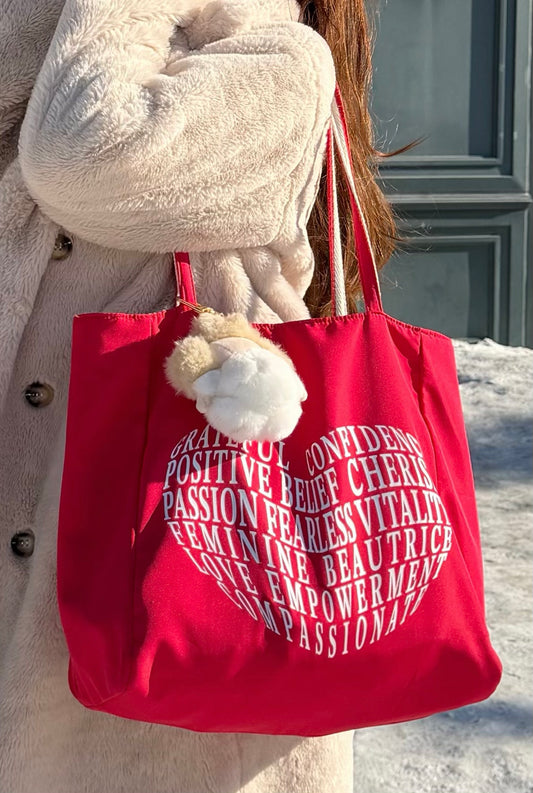 NOT FOR SALE : Beautrice Amour Tote Bag (Red) — Beautrice Points Exclusive