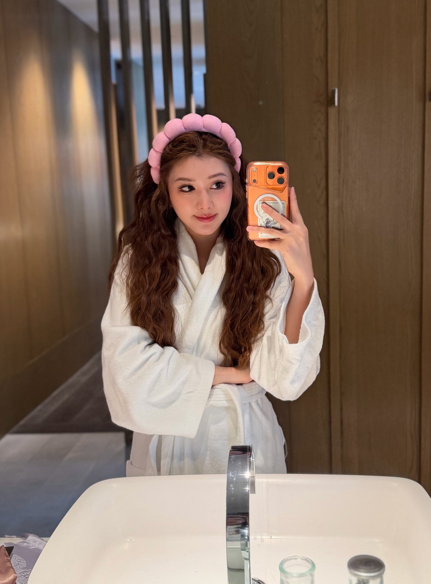 NOT FOR SALE : Fluffy Cloud Headband (Pink) — Beautrice Points Exclusive 450 points