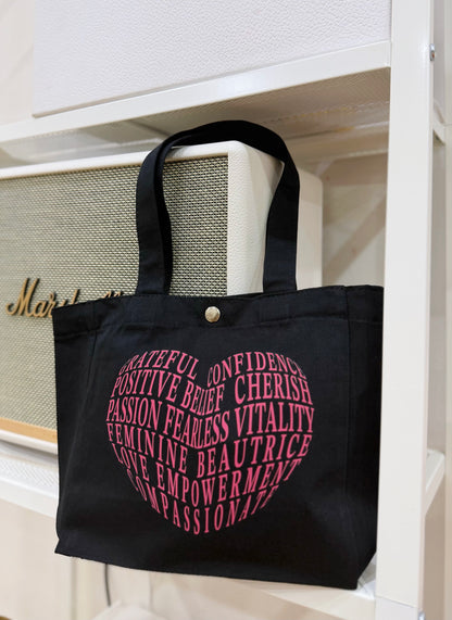 NOT FOR SALE : Beautrice Amour Mini Tote Bag (Black)-1200 points