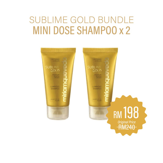 Sublime Gold Travel Size Bundle (Shampoo x2) 50ml