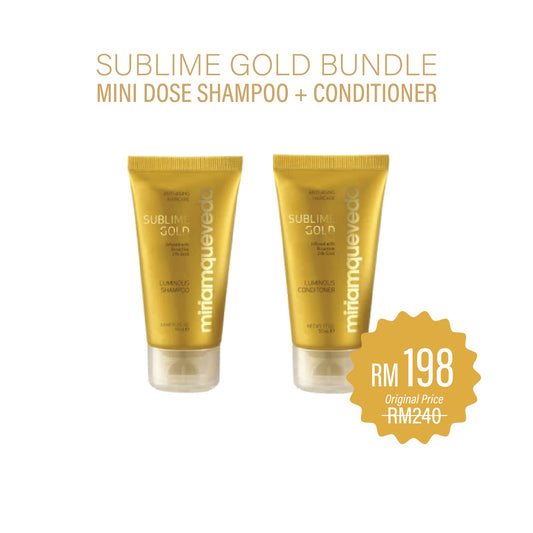 Sublime Gold Travel Size Bundle (Shampoo+Conditioner) 50ml