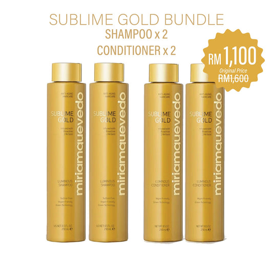 Sublime Gold Double Bundle (Shampoo x 2 +Conditioner x 2) 250ml