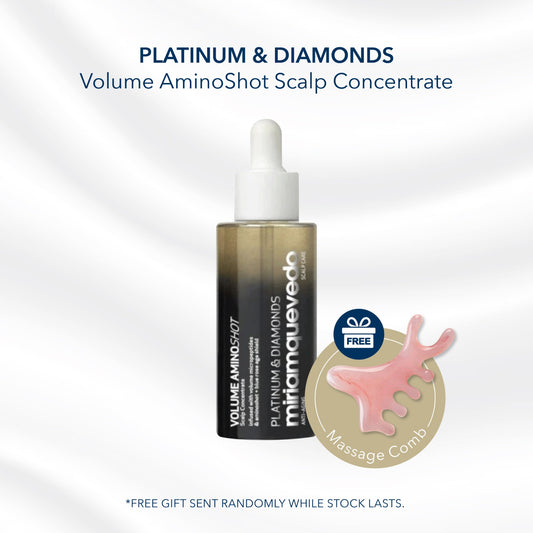 PLATINUM & DIAMONDS Volume AminoShot Scalp Concentrate 50ml (Free: Massage Comb x1)