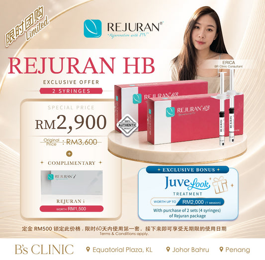 Erica 独家开团:- Rejuran HB x2 RM2,900 (T&C applies)