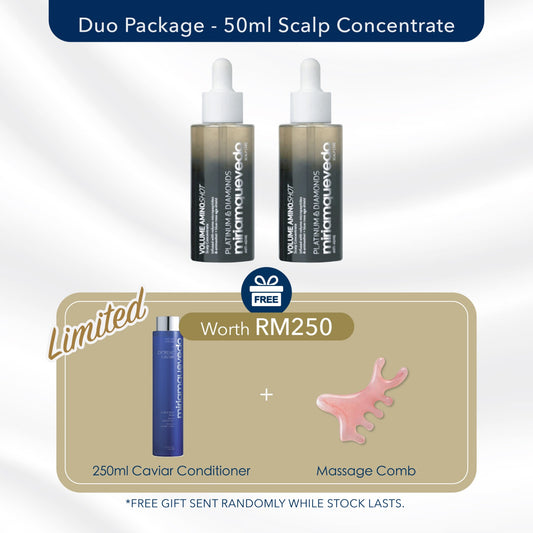 P&D Volume AminoShot 50ml x2 (Free: EC Conditioner Balm 250ml+Massage Comb)x1