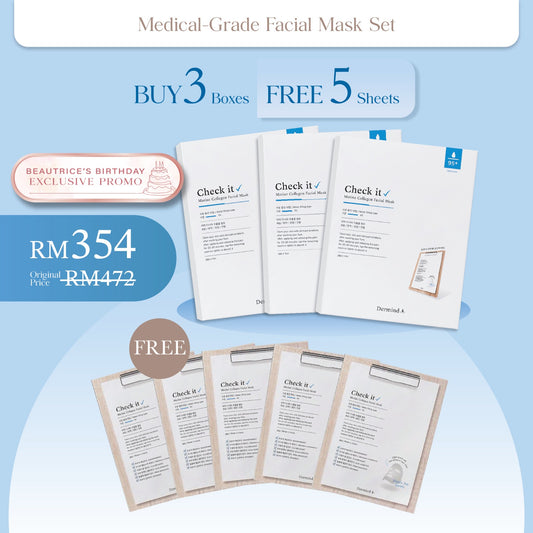 *Check IT Marine Collagen Facial Mask (Buy 3 Free 1)boxes